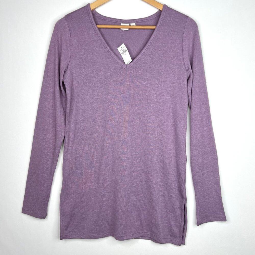 NWT Gap Purple Long Sleeve Tunic Top XS